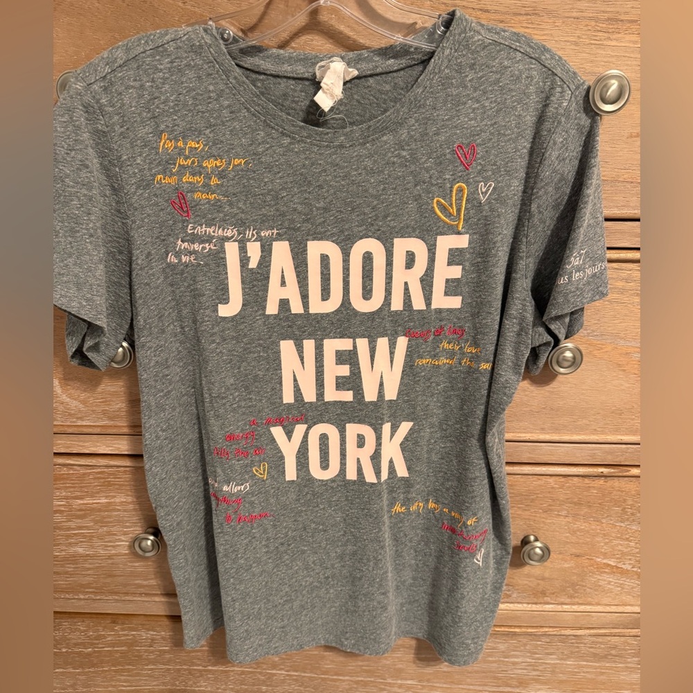 Cinq a Sept Gray  Short Sleeve oversized Tee